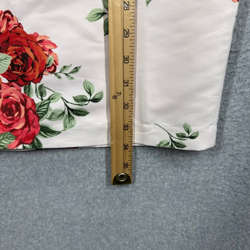 Sachin & Babi Anthropologie Nora Rose Dress Strapless Floral White Red Womens 2 - Picture 11 of 13